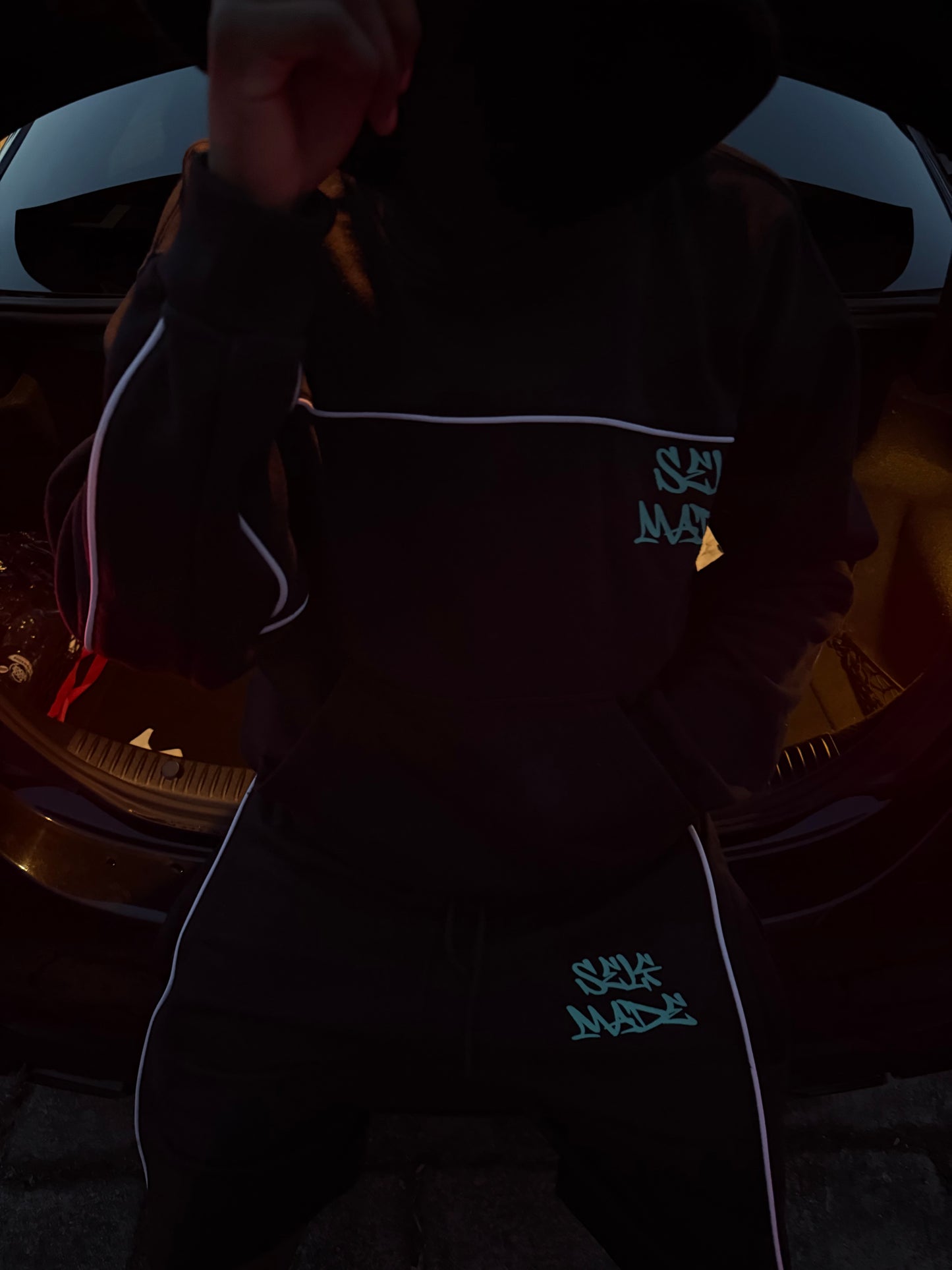 TEAL GRAFFITI SELFMADE HOODIE