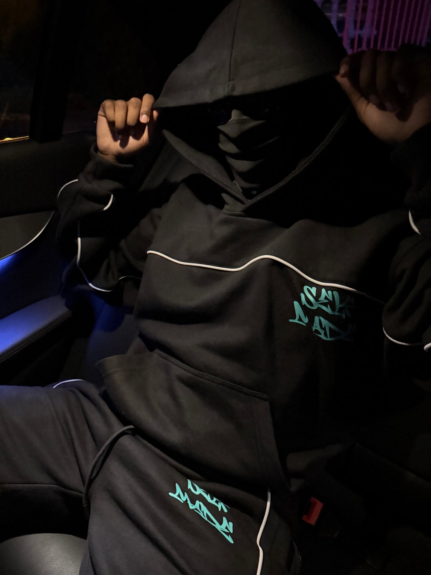 TEAL GRAFFITI SELFMADE HOODIE